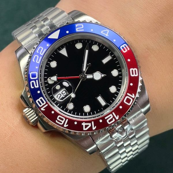 watch mens automatic mechanical watches 40mm business wristwatch 904l stainless steel waterproof montre de luxe strap adjustable, Slivery;brown
watch mens automatic mechanical watches 40mm business wristwatch 904l stainless steel waterproof montre de luxe strap adjustable, Slivery;brown
