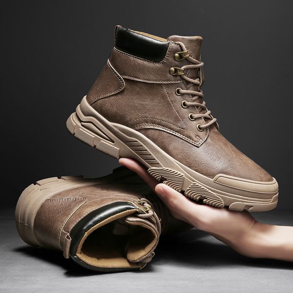 boots ankle boots winter autumn men's martin boots outdoor comfortable brown boots with classic design casual high mens shoes 230830, Black
boots ankle boots winter autumn men's martin boots outdoor comfortable brown boots with classic design casual high mens shoes 230830, Black