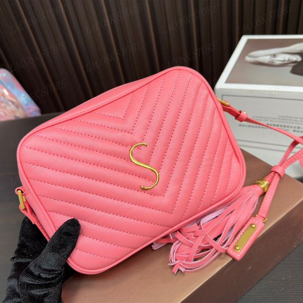 Designer Bags Classic Camera Ladies Crossbody Shoulder Bag Multicolor Men Messenger Purse Womens Handbags High Quality with Box, Pink1
Designer Bags Classic Camera Ladies Crossbody Shoulder Bag Multicolor Men Messenger Purse Womens Handbags High Quality with Box, Pink1