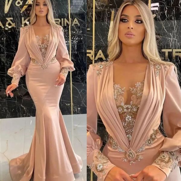 elegant satin mermaid evening dresses deep v neck crystal beading long sleeve prom gowns custom made plus size pageant party wear, Black;red
elegant satin mermaid evening dresses deep v neck crystal beading long sleeve prom gowns custom made plus size pageant party wear, Black;red