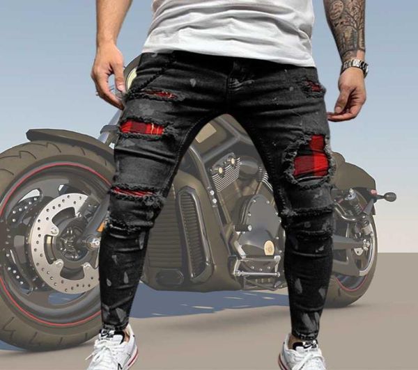 men039s ripped skinny jeans slim locomotive hole pencil pants zipper biker hip hop denim pants jogging street clothes man x06211065322, Blue
men039s ripped skinny jeans slim locomotive hole pencil pants zipper biker hip hop denim pants jogging street clothes man x06211065322, Blue