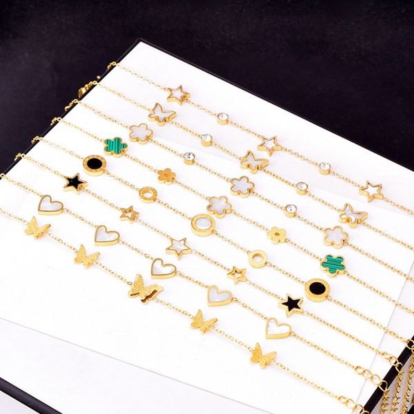 new fashion cute white shell heart star charm bracelet jewelry for women gift, Golden;silver
new fashion cute white shell heart star charm bracelet jewelry for women gift, Golden;silver