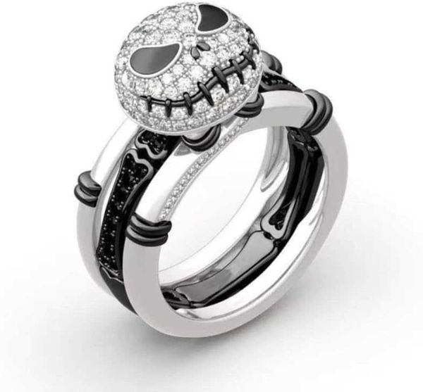 skull cute christmas ring halloween ring nightmare before christmas ring christmas rhinestone finger ring 2 in 1 skeleton ring (10 black), Silver
skull cute christmas ring halloween ring nightmare before christmas ring christmas rhinestone finger ring 2 in 1 skeleton ring (10 black), Silver