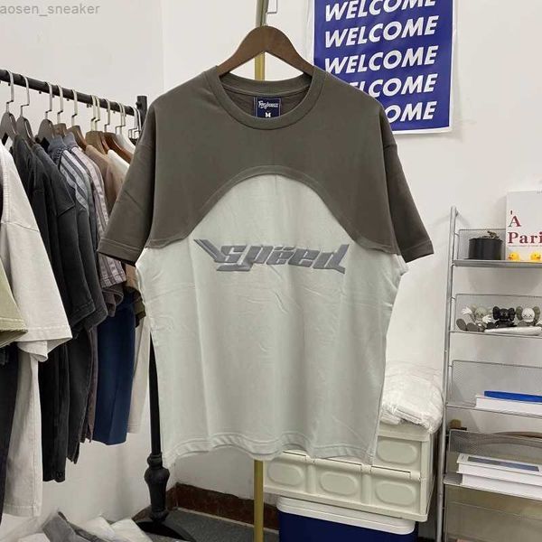the new patchwork puff letter printing streetwear daily casual t-shirt vintage oversized comfortable tee, White;black
the new patchwork puff letter printing streetwear daily casual t-shirt vintage oversized comfortable tee, White;black