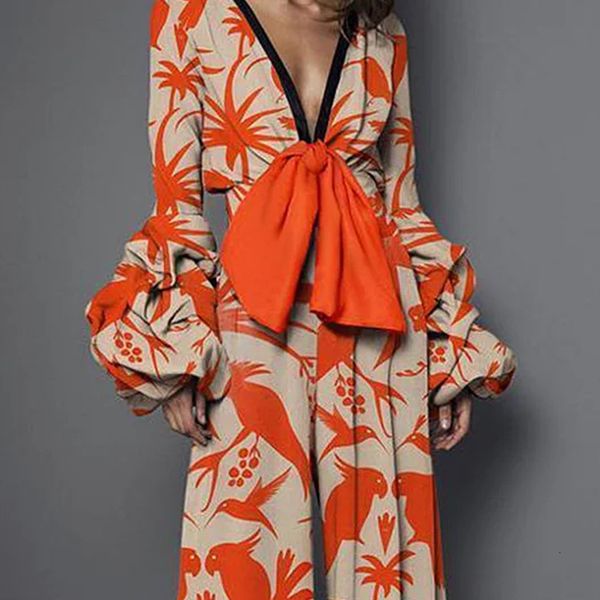 women's jumpsuits rompers elegant women lantern sleeve jumpsuit deep v tie-up bowknot romper fashion print loose wide leg playsuit over, Black;white
women's jumpsuits rompers elegant women lantern sleeve jumpsuit deep v tie-up bowknot romper fashion print loose wide leg playsuit over, Black;white