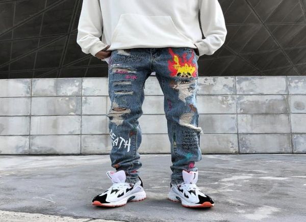 mens jeans high street graffiti print ripped hole jeans men streetwear stretch straight blue jean pants9985374
mens jeans high street graffiti print ripped hole jeans men streetwear stretch straight blue jean pants9985374
