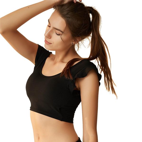 set sports wear for women gym crop push up nylon ruffle wireless yoga underwear workout running dance shortsleeve fitness bra
set sports wear for women gym crop push up nylon ruffle wireless yoga underwear workout running dance shortsleeve fitness bra