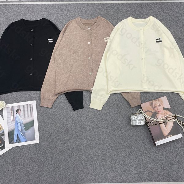 fashion women thin knit cardigan jacket letter print long sleeve coat designer round neck sweater jcket, Black
fashion women thin knit cardigan jacket letter print long sleeve coat designer round neck sweater jcket, Black