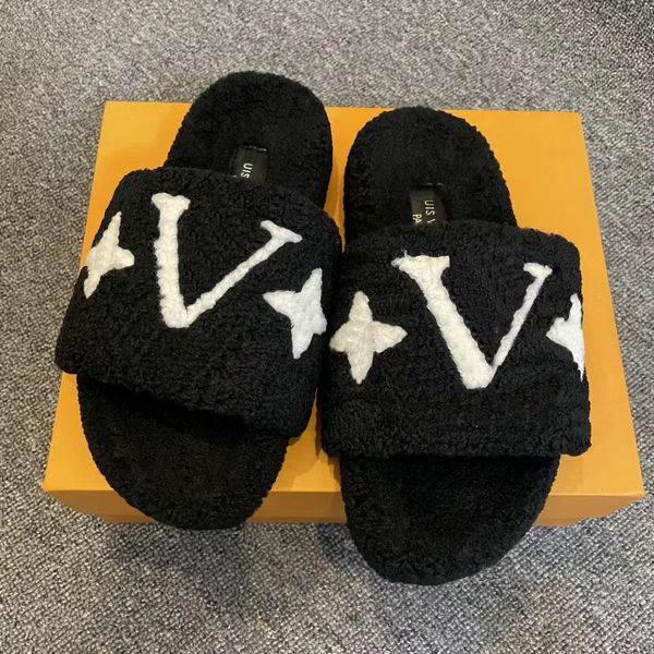 luxury furry sandal designer man women classic velvet fur slide comfort flat mule slipper teddy shearling summer outdoor leisure shoes with, Black
luxury furry sandal designer man women classic velvet fur slide comfort flat mule slipper teddy shearling summer outdoor leisure shoes with, Black