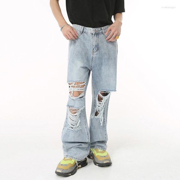 men's jeans syuhgfa broken hole straight hip hop wear distressed street personality casual baggy denim pants trend 2023, Blue
men's jeans syuhgfa broken hole straight hip hop wear distressed street personality casual baggy denim pants trend 2023, Blue
