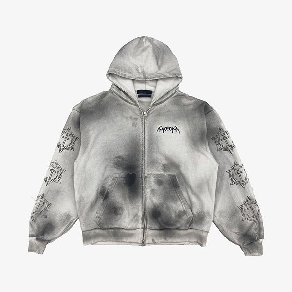 23fw new woman men's hoodies letter embroidery tie-dye inkjet zipper hooded jacket autumn winter casual high end classic fashion street, Black
23fw new woman men's hoodies letter embroidery tie-dye inkjet zipper hooded jacket autumn winter casual high end classic fashion street, Black