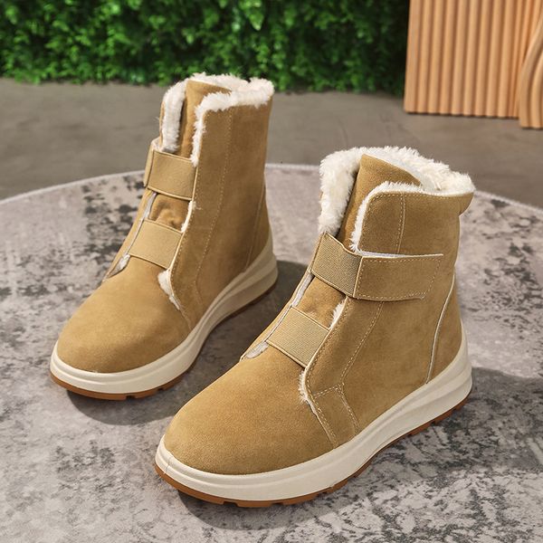 boots thicken warm platform snow boots woman elastic strap keep warm ankle booties for women non slip faux suede winter boots 43 230830, Black
boots thicken warm platform snow boots woman elastic strap keep warm ankle booties for women non slip faux suede winter boots 43 230830, Black