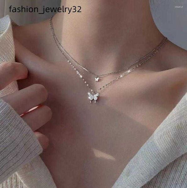 choker shiny butterfly necklace ladies exquisite double layer clavicle chain jewelry for women gift, Golden;silver
choker shiny butterfly necklace ladies exquisite double layer clavicle chain jewelry for women gift, Golden;silver