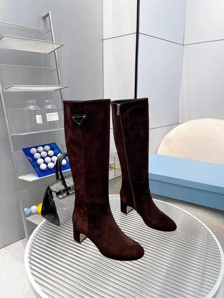 new triangle panelled boots knee-high chunky block heel leather sole tall riding boot women's luxury designers fashion shoes factory fo, Black
new triangle panelled boots knee-high chunky block heel leather sole tall riding boot women's luxury designers fashion shoes factory fo, Black
