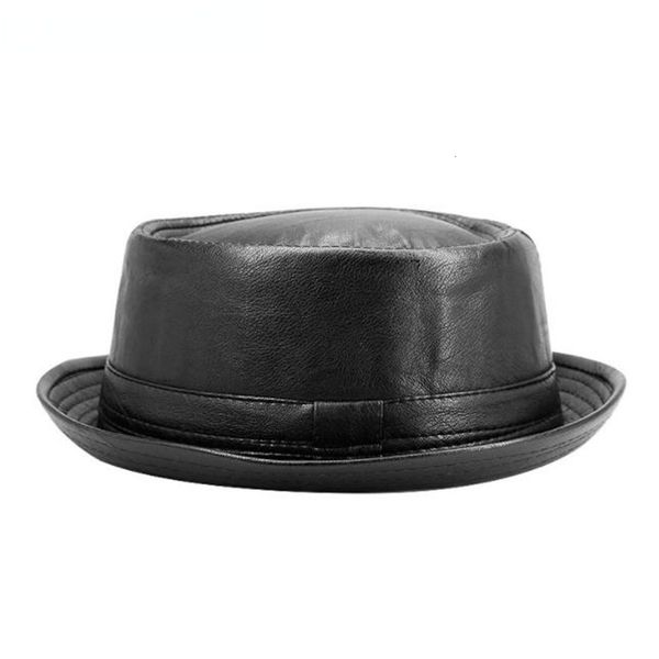 wide brim hats bucket fashion men black leather trilby hat male fedora cap retro women autumn brand porkpie caps mens vintage jazz 230829, Blue;gray
wide brim hats bucket fashion men black leather trilby hat male fedora cap retro women autumn brand porkpie caps mens vintage jazz 230829, Blue;gray