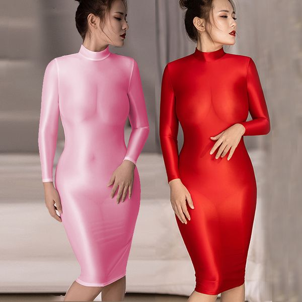 basic casual dresses summer dres bodycon glossy sheer see through shiny silk smooth tight long sleeves white red plus size 230830, Black;gray
basic casual dresses summer dres bodycon glossy sheer see through shiny silk smooth tight long sleeves white red plus size 230830, Black;gray