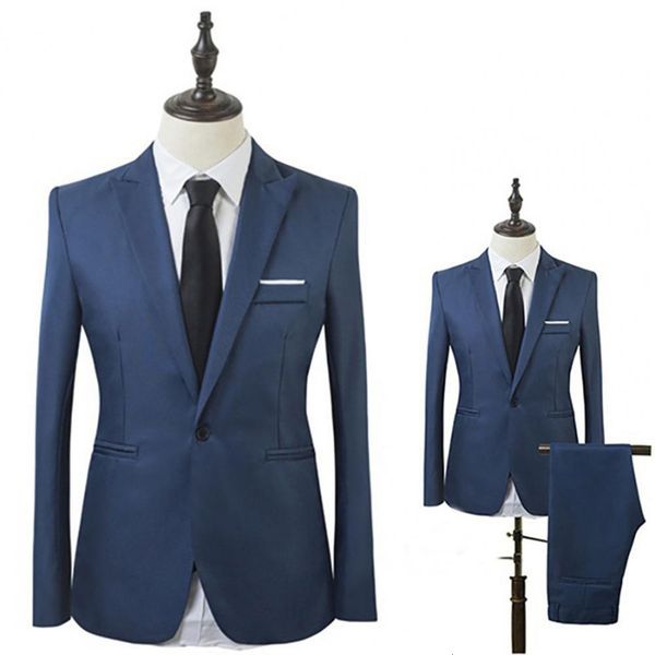 mens suits blazers men slim fit business suit one button formal twopiece boutique dress wedding groom coat trousers 230829, White;black
mens suits blazers men slim fit business suit one button formal twopiece boutique dress wedding groom coat trousers 230829, White;black
