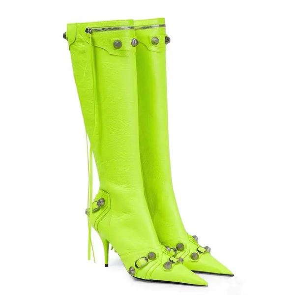women's dermis stiletto knee length boots boots tassel pointed locomotive stud buckle embellished side zip boots luxury designer factor, Black
women's dermis stiletto knee length boots boots tassel pointed locomotive stud buckle embellished side zip boots luxury designer factor, Black