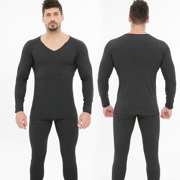 men s thermal underwear autumn winter long johns and bottoms set v neck seamless for man 230830, Black;white
men s thermal underwear autumn winter long johns and bottoms set v neck seamless for man 230830, Black;white