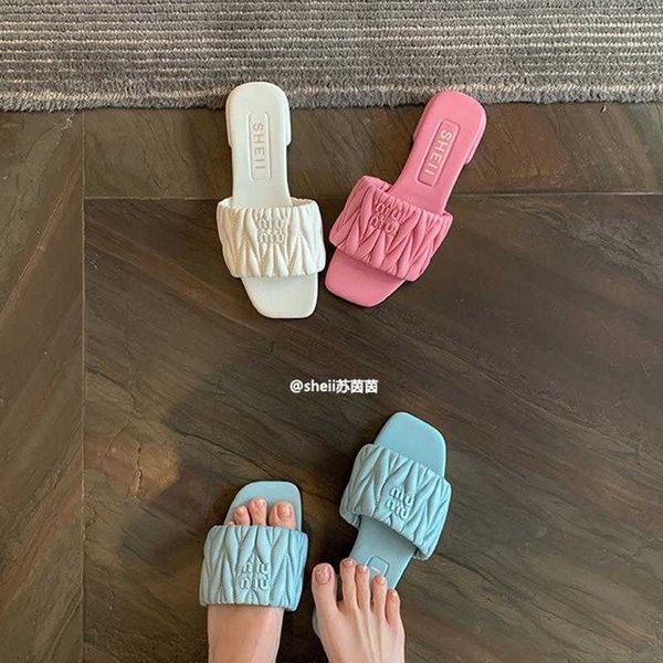 designer slippers miui slipper toe flip flops sandals female outerwear outdoor slides ysmf
designer slippers miui slipper toe flip flops sandals female outerwear outdoor slides ysmf