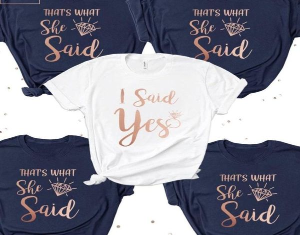women039s tshirt bachelorette hen party i said yes t shirts that039s what she shirt women tee short sleeve wedding brid1065560, White
women039s tshirt bachelorette hen party i said yes t shirts that039s what she shirt women tee short sleeve wedding brid1065560, White