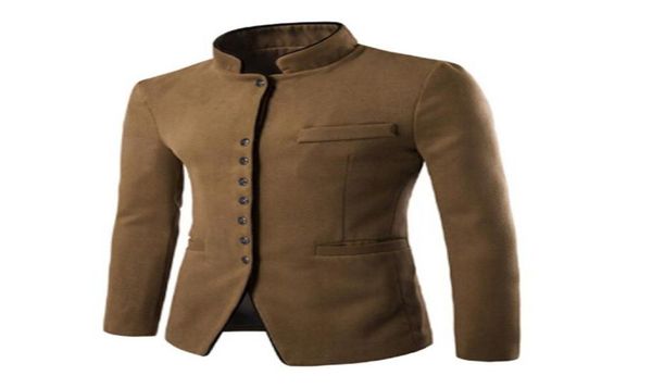 tangku 2018 autumn winter men casual suit men stand collar worsted fabric pocket button decorate men039s leisure suit coat6017227, Black
tangku 2018 autumn winter men casual suit men stand collar worsted fabric pocket button decorate men039s leisure suit coat6017227, Black