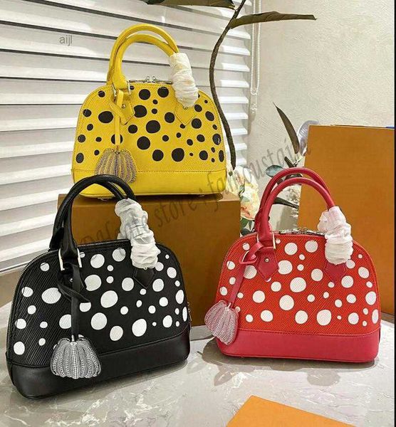 l alma shell bag bb painted dots yayoi kusama handbag designer women handle luruxy purse infinity padlock grained epi leather pumpkin shaped
l alma shell bag bb painted dots yayoi kusama handbag designer women handle luruxy purse infinity padlock grained epi leather pumpkin shaped