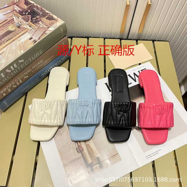 designer slippers miui slipper high fashion anti slip flat bottomed slippers women's casual beach flip flops outdoor slides a9dt
designer slippers miui slipper high fashion anti slip flat bottomed slippers women's casual beach flip flops outdoor slides a9dt