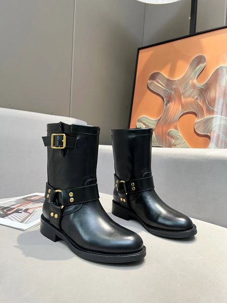 luxury designer boots harness belt buckled cowhide leather biker knee boots chunky heel zip knight boots fashion square toe ankle booties we, Black
luxury designer boots harness belt buckled cowhide leather biker knee boots chunky heel zip knight boots fashion square toe ankle booties we, Black