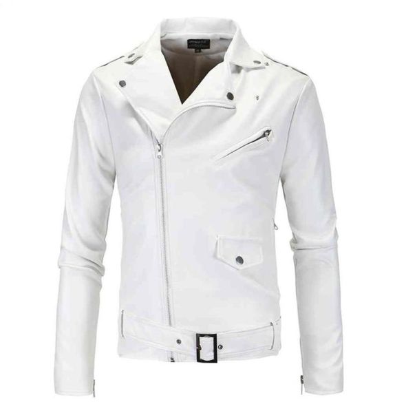 men slim white leather jackets oblique zipper motorcycle outwear moto biker coats size 4xl309n1332397, Black
men slim white leather jackets oblique zipper motorcycle outwear moto biker coats size 4xl309n1332397, Black