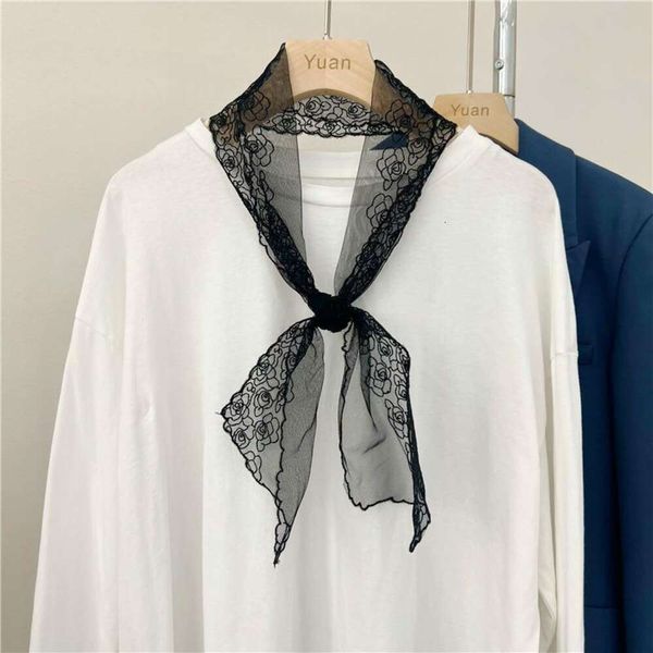 long scarf for women summer thin neck protection pure color lace korean style all matching temperament decorative, Blue;gray
long scarf for women summer thin neck protection pure color lace korean style all matching temperament decorative, Blue;gray