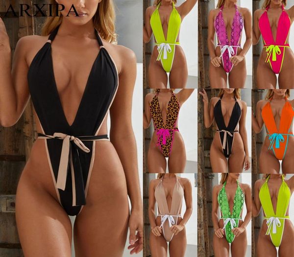 arxipa one piece bikini set high cut women swimwear deep v swimsuit bandage beachwear thong monokini solid leopard snakeskin 9611953, White;black
arxipa one piece bikini set high cut women swimwear deep v swimsuit bandage beachwear thong monokini solid leopard snakeskin 9611953, White;black