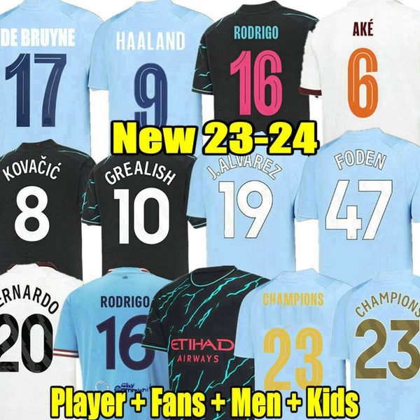 haaland soccer jersey fans player grealish 23 24 de bruyne mans cities foden 2023 2024 football shirt uniforms men kids kit kovacic alvarez, Black;yellow
haaland soccer jersey fans player grealish 23 24 de bruyne mans cities foden 2023 2024 football shirt uniforms men kids kit kovacic alvarez, Black;yellow