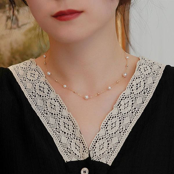 new natural pearls, golden pearls, and starry necklaces with a niche design. fashionable collarbone chain for women with a minimalist temper, Silver
new natural pearls, golden pearls, and starry necklaces with a niche design. fashionable collarbone chain for women with a minimalist temper, Silver