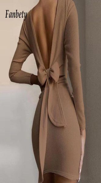 elegant backless bow women party dress xl autumn v neck long sleeve casual mini dress vintage solid knitted slim dresses vestido7485741, Black;gray
elegant backless bow women party dress xl autumn v neck long sleeve casual mini dress vintage solid knitted slim dresses vestido7485741, Black;gray