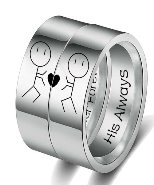 his always her forever couple ring simple wedding engagement lovers rings valentine039s present8475834, Silver
his always her forever couple ring simple wedding engagement lovers rings valentine039s present8475834, Silver