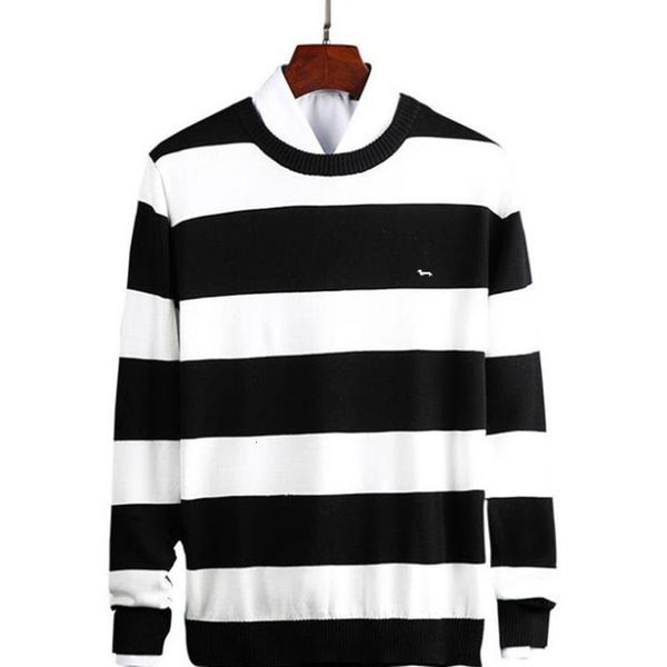 men s sweaters casual autumn spring men jersey 100 cotton long sleeve harmont blaine o neck pullover embroidery patchwork soft 230830, White;black
men s sweaters casual autumn spring men jersey 100 cotton long sleeve harmont blaine o neck pullover embroidery patchwork soft 230830, White;black