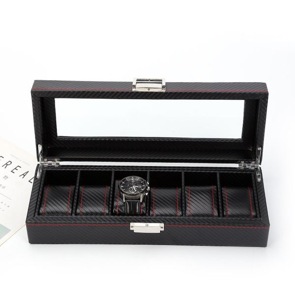 fashionable square watch box for men and women's universal holiday gifts with large capacity, Black;blue
fashionable square watch box for men and women's universal holiday gifts with large capacity, Black;blue