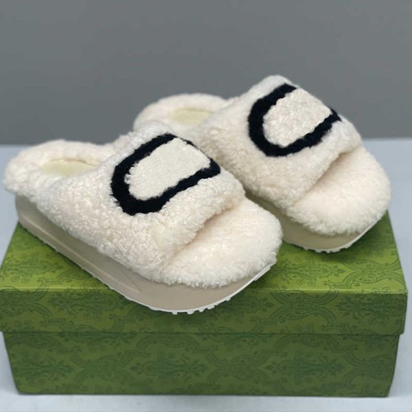 wool slippers designer platform fur slide sandals autumn winter shoes platform mules multicolor with box eu35-45 no463
wool slippers designer platform fur slide sandals autumn winter shoes platform mules multicolor with box eu35-45 no463