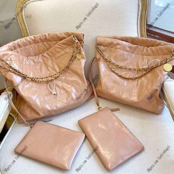 22ss women classic plaid gold coin tote bag luxury quilted oil wax leather large capacity double chain messenger designer trash one shoulder
22ss women classic plaid gold coin tote bag luxury quilted oil wax leather large capacity double chain messenger designer trash one shoulder