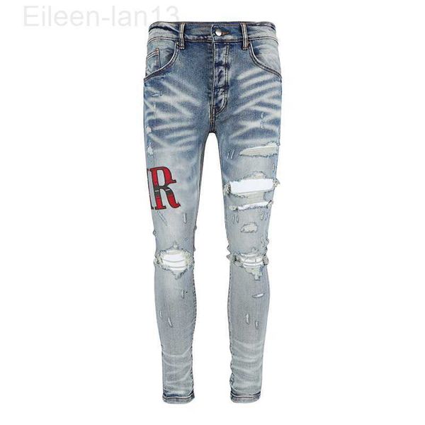 mens jeans distressed motorcycle biker jean rock skinny slim ripped hole letter brand hip hop denim pants, Blue
mens jeans distressed motorcycle biker jean rock skinny slim ripped hole letter brand hip hop denim pants, Blue