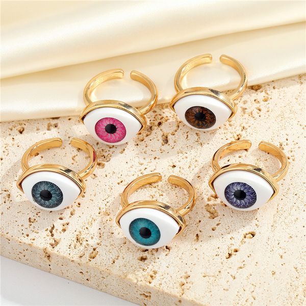 vintage evil eye finger ring for women gift jewelry colored simple turkish blue eye adjustable party ring accessories, Silver
vintage evil eye finger ring for women gift jewelry colored simple turkish blue eye adjustable party ring accessories, Silver