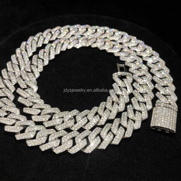 fine jewelry hip hop 925 sterling silver vvs moissanite diamond iced out 14mm miami cuban link chain 22inch necklace for men
fine jewelry hip hop 925 sterling silver vvs moissanite diamond iced out 14mm miami cuban link chain 22inch necklace for men
