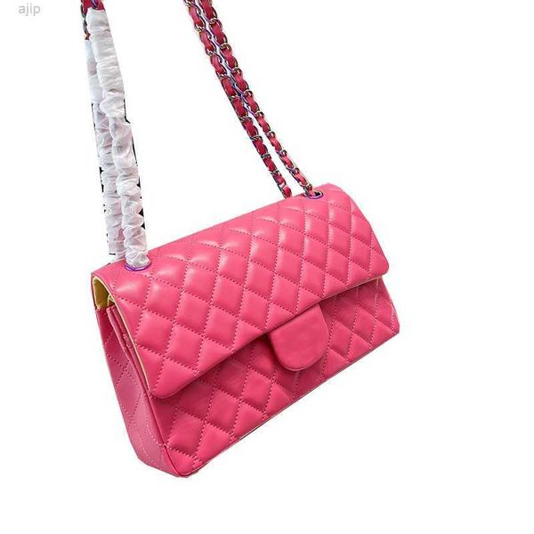 women classic double flap lambskin bags colorful metal hardware matelasse chain crossbody shoulder multi pochette designer handbags 25cm
women classic double flap lambskin bags colorful metal hardware matelasse chain crossbody shoulder multi pochette designer handbags 25cm
