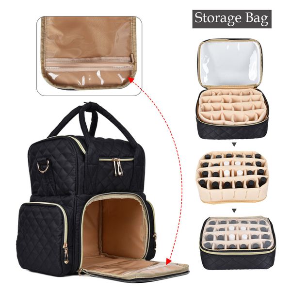 cosmetic bags cases nailpolish organizer bag removable nail polish storage bag travel carrying case for nail accessories portable cosmetic h
cosmetic bags cases nailpolish organizer bag removable nail polish storage bag travel carrying case for nail accessories portable cosmetic h