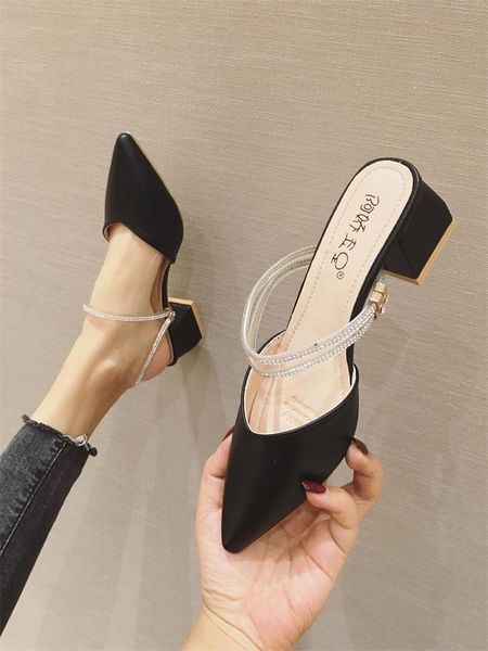 sandals 2023 women s shoes all matching chunky heel high heels dual purpose slippers 4292 230830, Black
sandals 2023 women s shoes all matching chunky heel high heels dual purpose slippers 4292 230830, Black