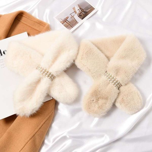 fashionable pearl plush scarf for women in winter imitation rabbit fur collar thickened neck protection all, Blue;gray
fashionable pearl plush scarf for women in winter imitation rabbit fur collar thickened neck protection all, Blue;gray