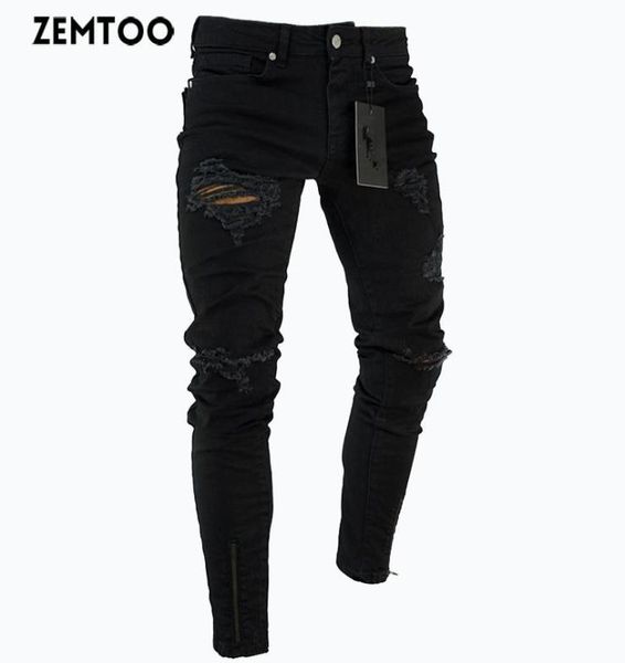 zemtoo men039s black ripped jeans washed frayed trousers zipper decoration pants8586068, Blue
zemtoo men039s black ripped jeans washed frayed trousers zipper decoration pants8586068, Blue