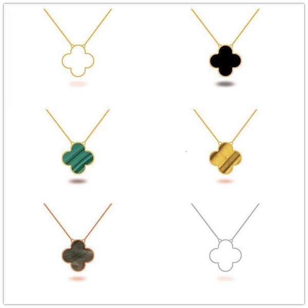 Designer Necklace Four leaf Clover Luxury Top S925 Silver Classic White Fritillaria Black Agate Style Collar Chain for Girlfriend Van Clee Accessories Jewelry
Designer Necklace Four leaf Clover Luxury Top S925 Silver Classic White Fritillaria Black Agate Style Collar Chain for Girlfriend Van Clee Accessories Jewelry