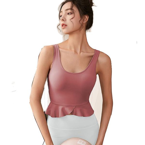 set ruffle hem yoga tank women fitness crop shockproof sports bras training sleeveless tight gym running vest
set ruffle hem yoga tank women fitness crop shockproof sports bras training sleeveless tight gym running vest